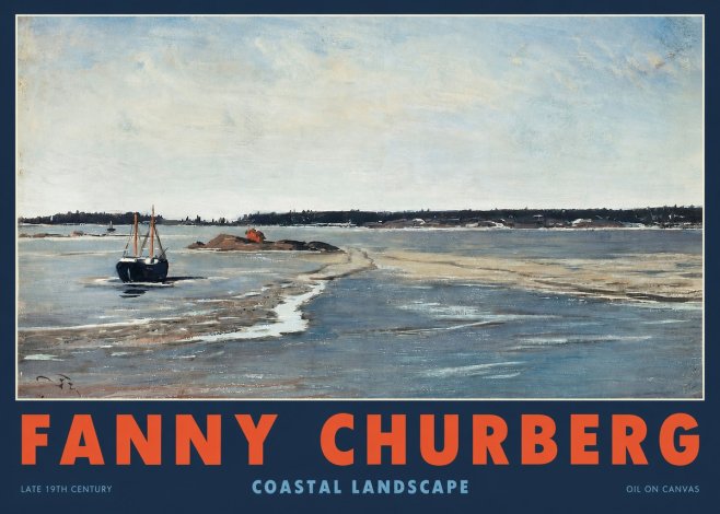 Fanny Churberg Coastal Landscape No2 - Affiche