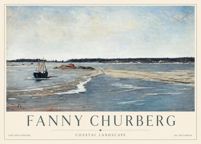 Fanny Churberg Coastal Landscape No3 - Affiche