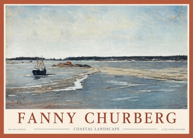 Fanny Churberg Coastal Landscape No4 - Affiche