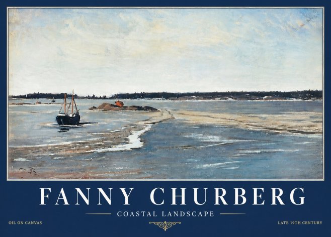 Fanny Churberg Coastal Landscape No6 - Affiche