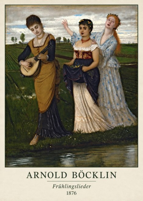 Arnold Böcklin Frühlingslieder No2 - Affiche