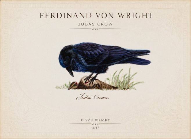Ferdinand von Wright Judas Crow No1 - Affiche