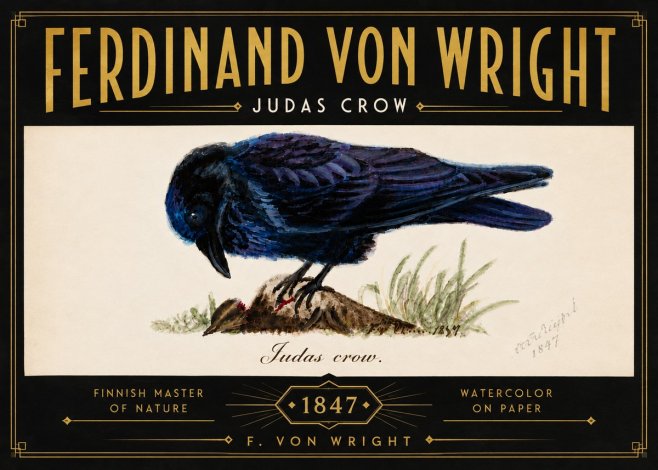 Ferdinand von Wright Judas Crow No6 - Affiche