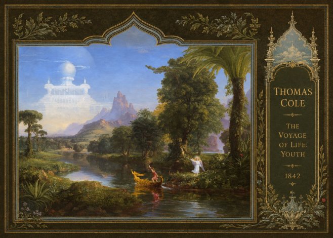 Thomas Cole The Voyage of Life: Youth IV No4 - Affiche