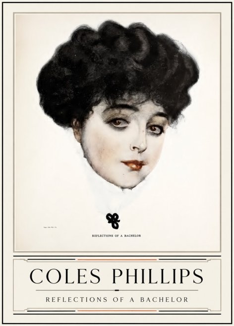 Coles Phillips Reflections of a Bachelor No3 - Affiche