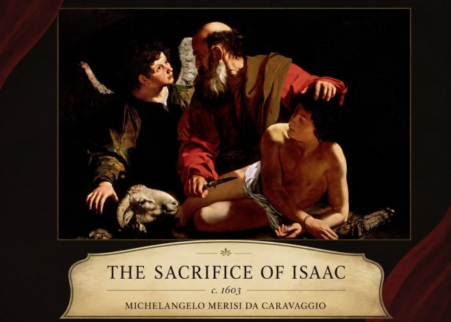 Michelangelo Merisi da Caravaggio The Sacrifice of Isaac III No4 - Affiche