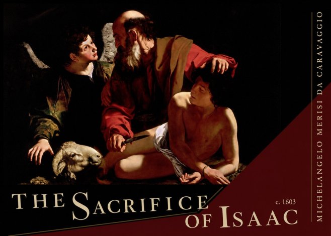 Michelangelo Merisi da Caravaggio The Sacrifice of Isaac III No5 - Affiche