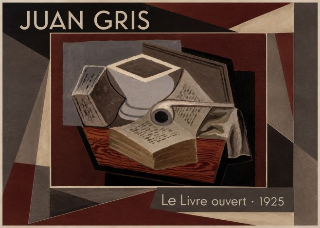 Juan Gris Le Livre Ouvert No3 - Affiche
