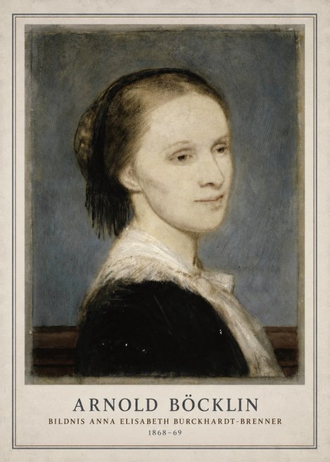 Arnold Böcklin Bildnis Anna Elisabeth Burckhardt-brenner No3 - Affiche