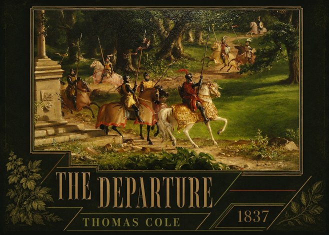 Thomas Cole The Departure III No3 - Affiche