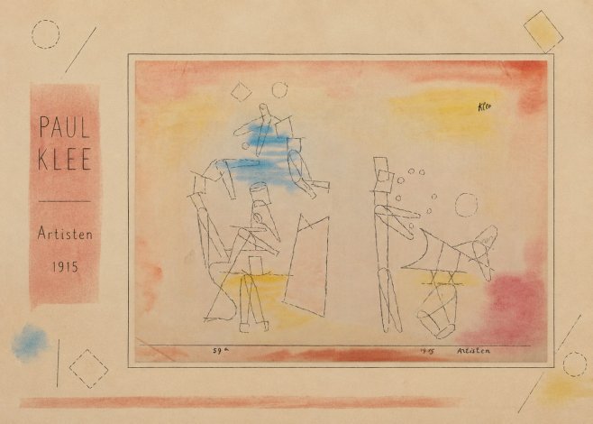 Paul Klee Artisten No2 - Affiche