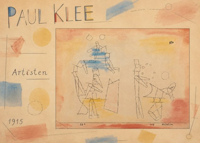 Paul Klee Artisten No3 - Affiche