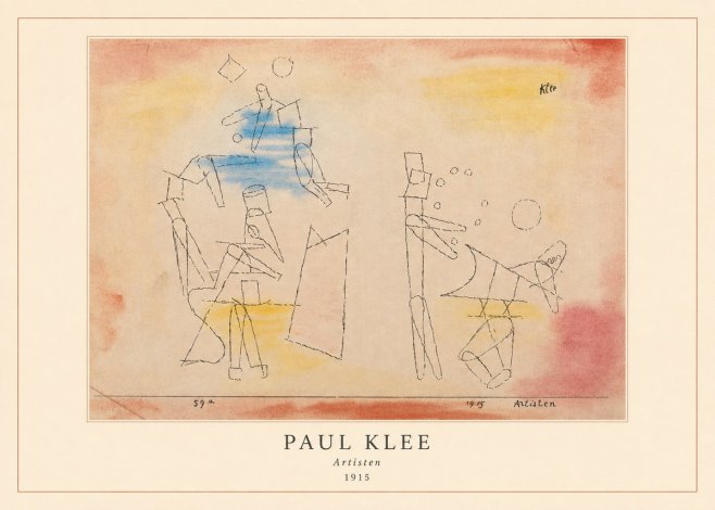 Paul Klee Artisten No4 - Affiche