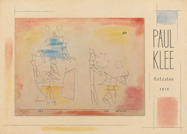 Paul Klee Artisten No5 - Affiche