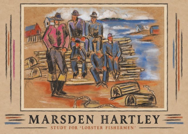 Marsden Hartley Study for 'Lobster Fishermen' No1 - Affiche