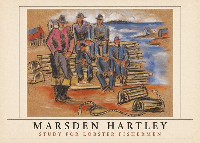 Marsden Hartley Study for 'Lobster Fishermen' No4 - Affiche