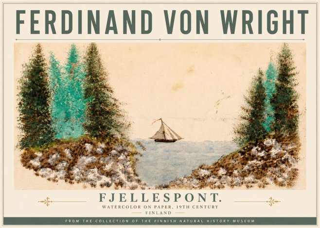 Ferdinand von Wright Fjellespont. No6 - Affiche