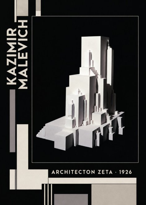 Kazimir Malevich Architecton Zeta No6 - Affiche