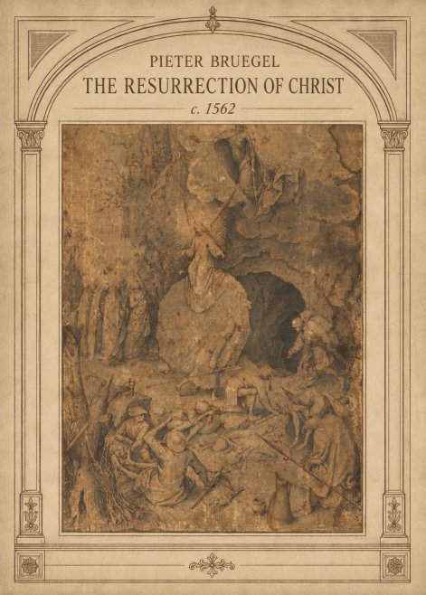 Pieter Bruegel The Resurrection of Christ No4 - Affiche