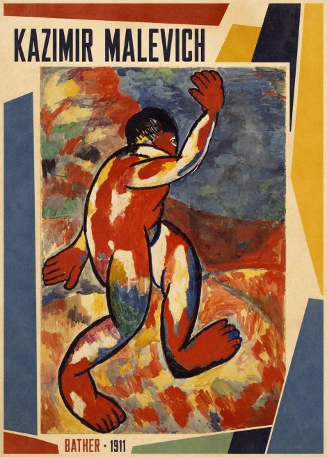 Kazimir Malevich Bather - 1911 No1 - Affiche