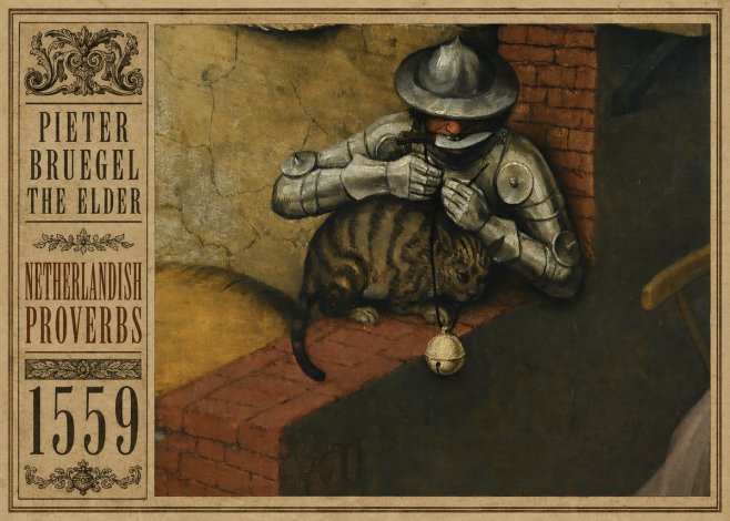 Pieter Bruegel Netherlandish Proverbs X No2 - Affiche