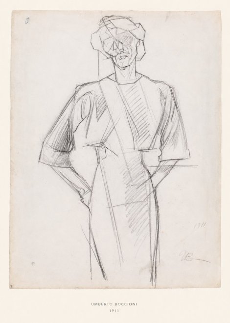 Umberto Boccioni Figure Study, 1911 No6 - Affiche