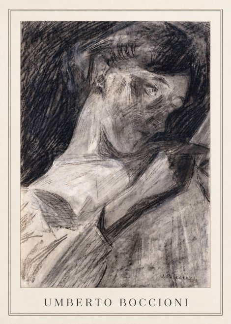 Umberto Boccioni Figure Study II No3 - Affiche