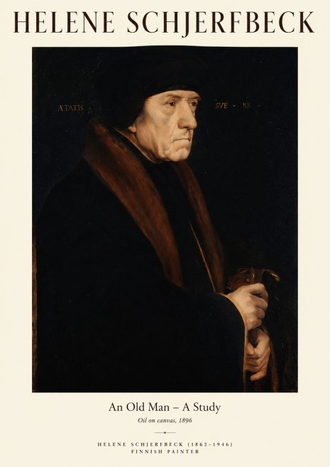Helene Schjerfbeck An Old Man – a Study No1 - Affiche