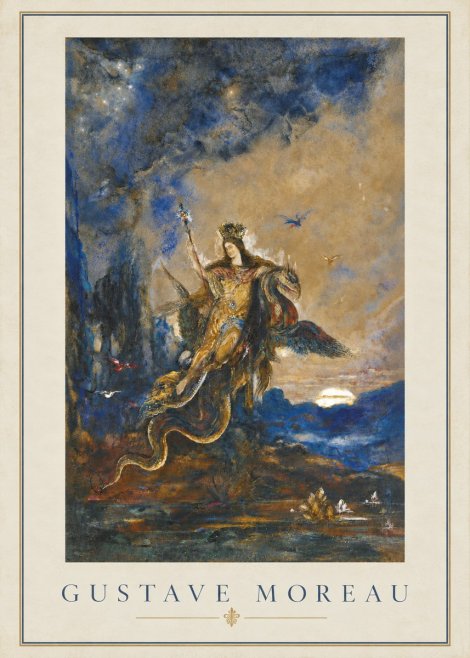 Gustave Moreau Les Fées No2 - Affiche