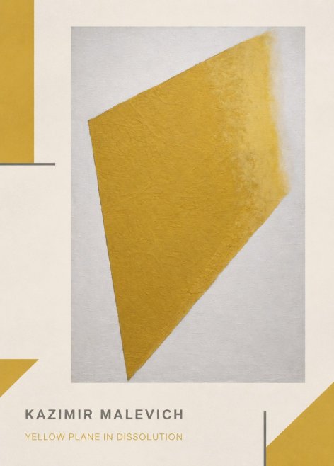 Kazimir Malevich Yellow Plane in Dissolution No1 - Affiche