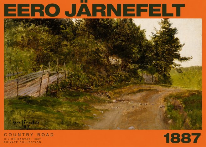 Eero Järnefelt Country Road No2 - Affiche