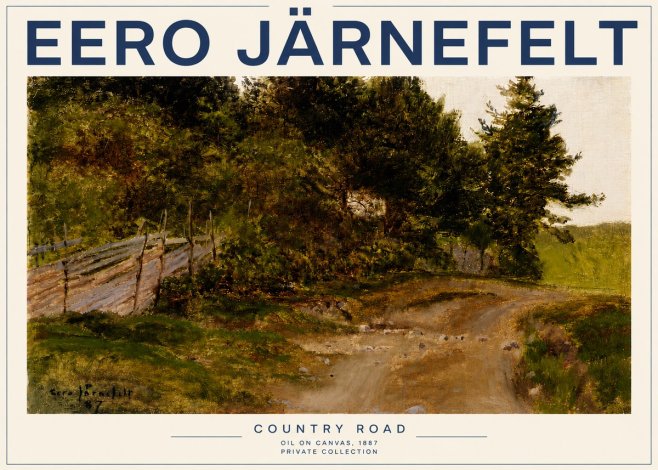 Eero Järnefelt Country Road No3 - Affiche