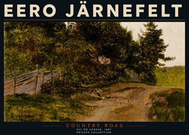 Eero Järnefelt Country Road No5 - Affiche