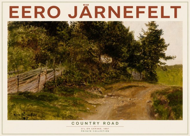 Eero Järnefelt Country Road No6 - Affiche
