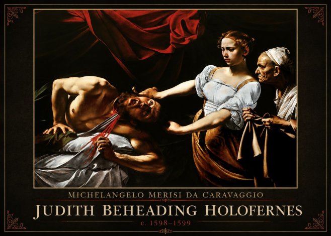 Michelangelo Merisi da Caravaggio Judith Beheading Holofernes IV No1 - Affiche