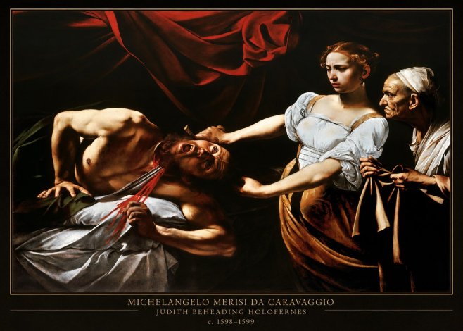 Michelangelo Merisi da Caravaggio Judith Beheading Holofernes IV No4 - Affiche