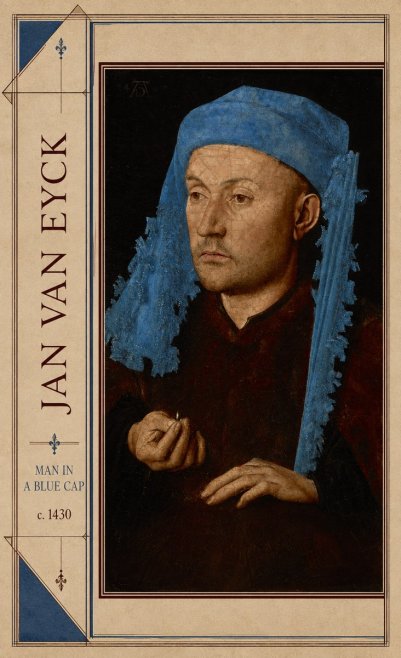 Jan van Eyck Man in a Blue Cap II No2 - Affiche