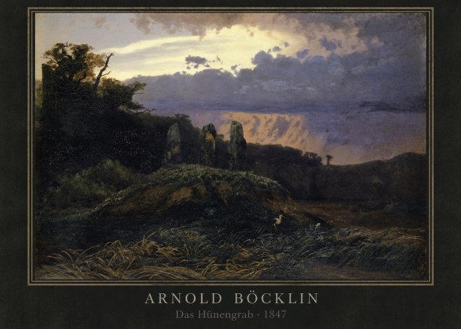 Arnold Böcklin Das Hünengrab No3 - Affiche