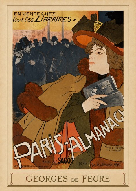 Georges de Feure Paris-almanach II No3 - Affiche
