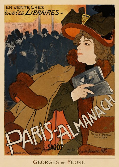 Georges de Feure Paris-almanach II No4 - Affiche