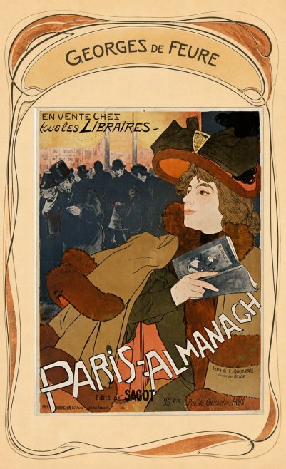 Georges de Feure Paris-almanach II No6 - Affiche