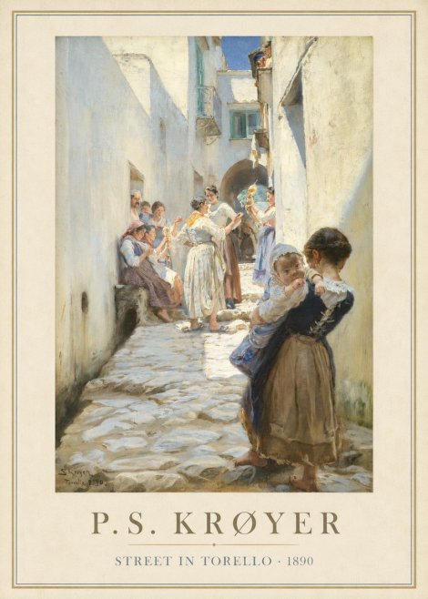 P.S. Krøyer Street in Torello No1 - Affiche