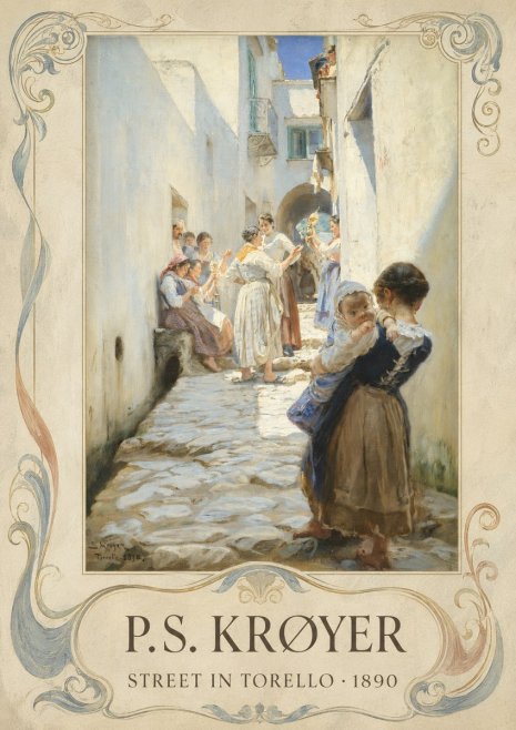 P.S. Krøyer Street in Torello No4 - Affiche