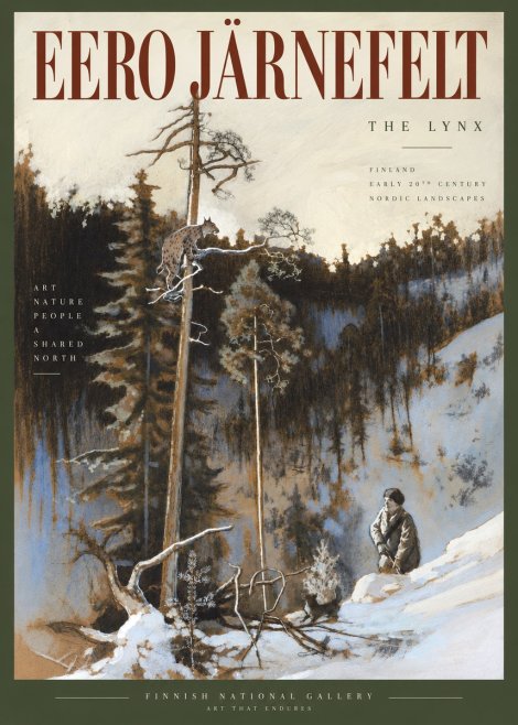 Eero Järnefelt A Lynx in a Tree No5 - Affiche
