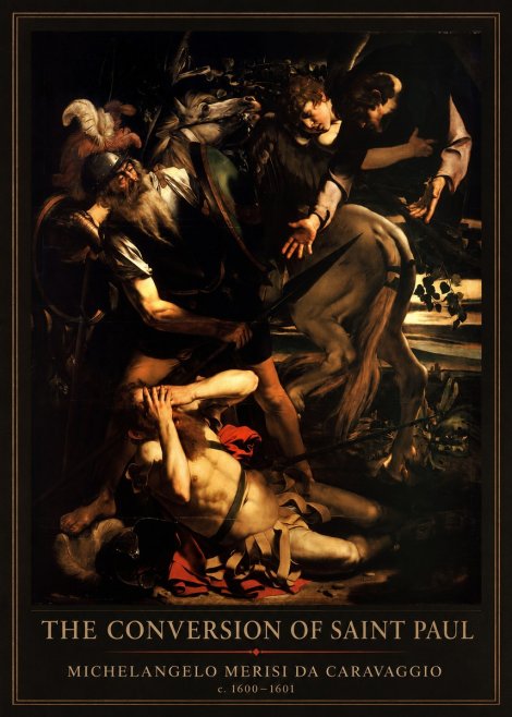 Michelangelo Merisi da Caravaggio The Conversion of Saint Paul No3 - Affiche