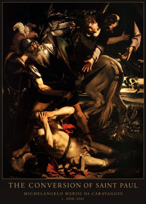 Michelangelo Merisi da Caravaggio The Conversion of Saint Paul No5 - Affiche