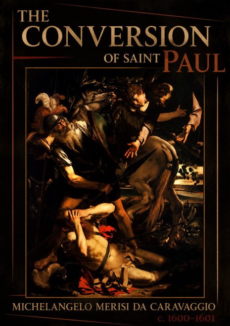 Michelangelo Merisi da Caravaggio The Conversion of Saint Paul No6 - Affiche