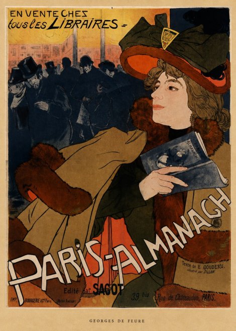 Georges de Feure Paris-almanach III No6 - Affiche