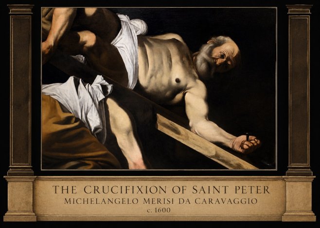 Michelangelo Merisi da Caravaggio The Crucifixion of Saint Peter V No3 - Affiche