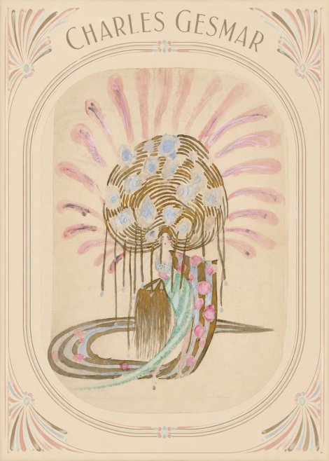 Charles Gesmar Woman with Headdress No3 - Affiche